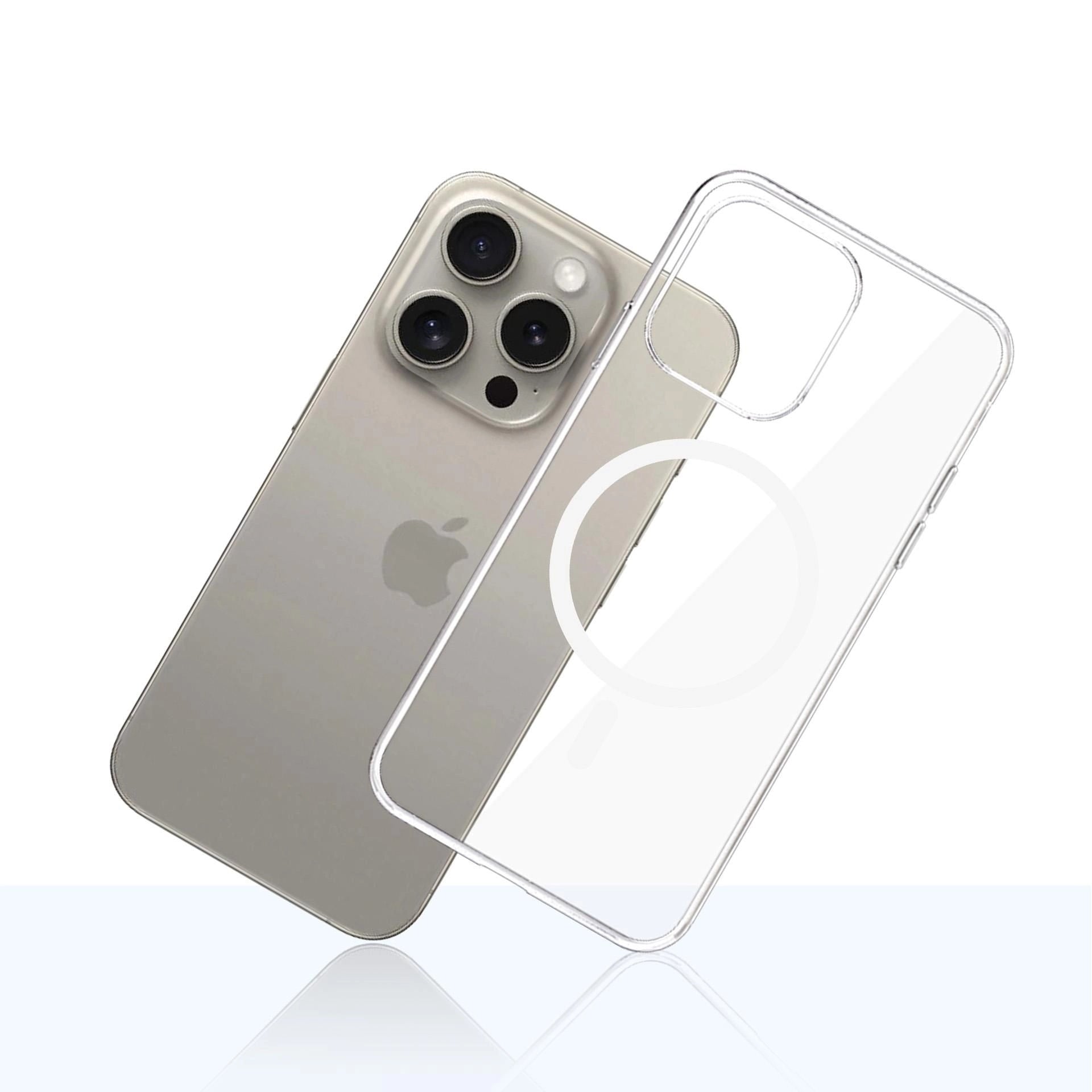 3mk - Clear MagCase - iPhone 15 Pro Max - Transparent