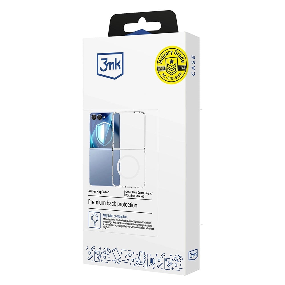 3mk - Armor MagCase - Samsung Galaxy Z Flip7 - Transparent