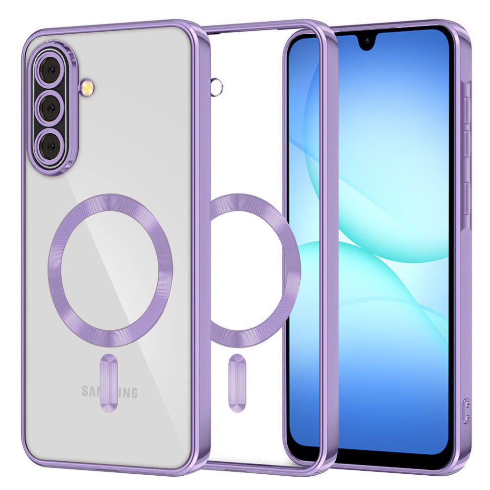 Techsuit - Luxury Crystal MagSafe - Samsung Galaxy A17 5G / A17 4G / M17 / F17 - Light Purple