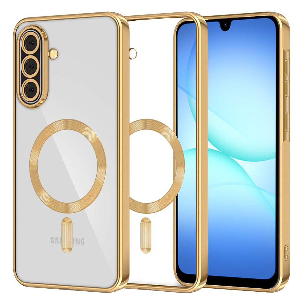 Techsuit - Luxury Crystal MagSafe - Samsung Galaxy A17 5G / A17 4G / M17 / F17 - Gold