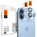 Spigen Folie de protectie Spigen (set de 2) Optik.tR EZ Fit Pro Camera Glass (AGL10129) compatibil cu iPhone 17 / iPhone