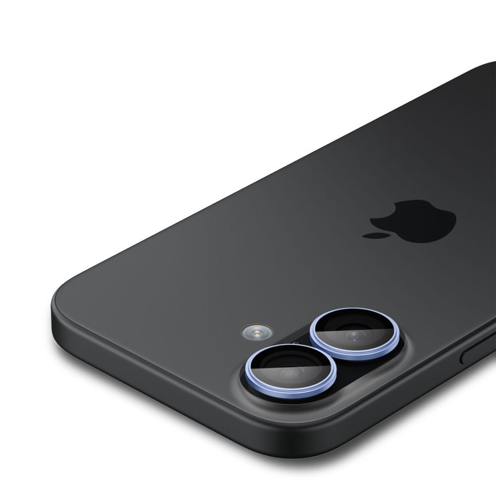 Spigen Folie de protectie Spigen (set de 2) Optik.tR EZ Fit Pro Camera Glass (AGL10129) compatibil cu iPhone 17 / iPhone