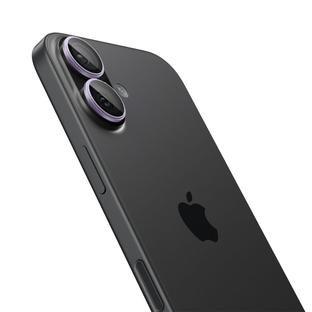 Spigen - (2 pack) Optik.tR EZ Fit Pro Camera Glass (AGL10127) - iPhone 17 / iPhone 16 Plus / iPhone 16 - Purple