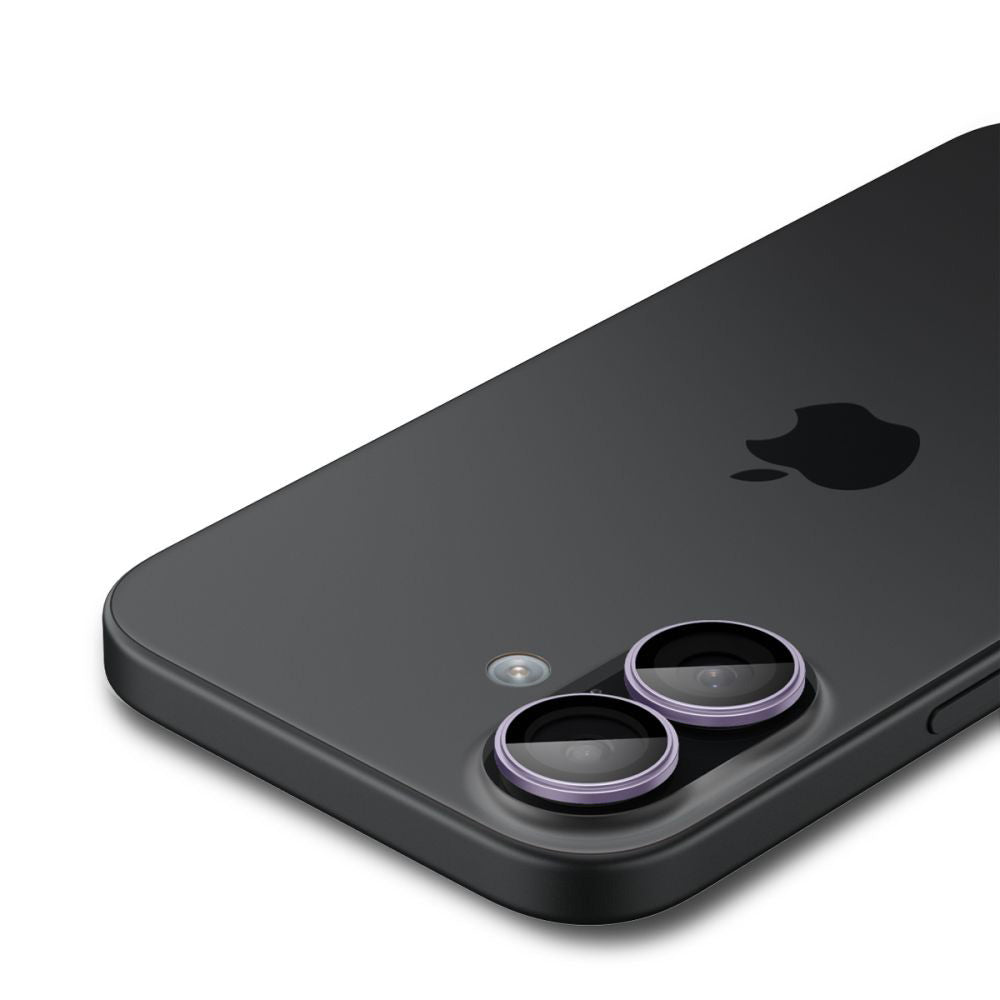 Spigen - (2 pack) Optik.tR EZ Fit Pro Camera Glass (AGL10127) - iPhone 17 / iPhone 16 Plus / iPhone 16 - Purple