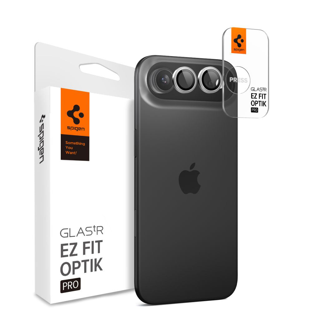 Spigen - (2 pack) Optik.tR EZ Fit Pro Camera Glass (AGL10132) - iPhone 17 Air - Silver