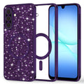 Techsuit - Luxury Glitter MagSafe - Samsung Galaxy A17 5G / A17 4G / M17 / F17 - Deep Purple