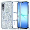 Techsuit - Luxury Glitter MagSafe - Samsung Galaxy A17 5G / A17 4G / M17 / F17 - Light Blue
