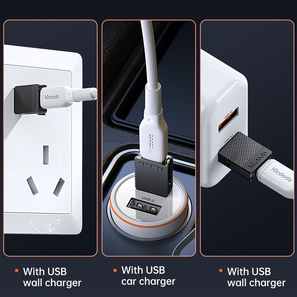 Mcdodo - OTG Adapter (OT-6970) - Type-C to USB 3.0 Convertor, Ultra-fast Data Sync, TPE, 5A - Black