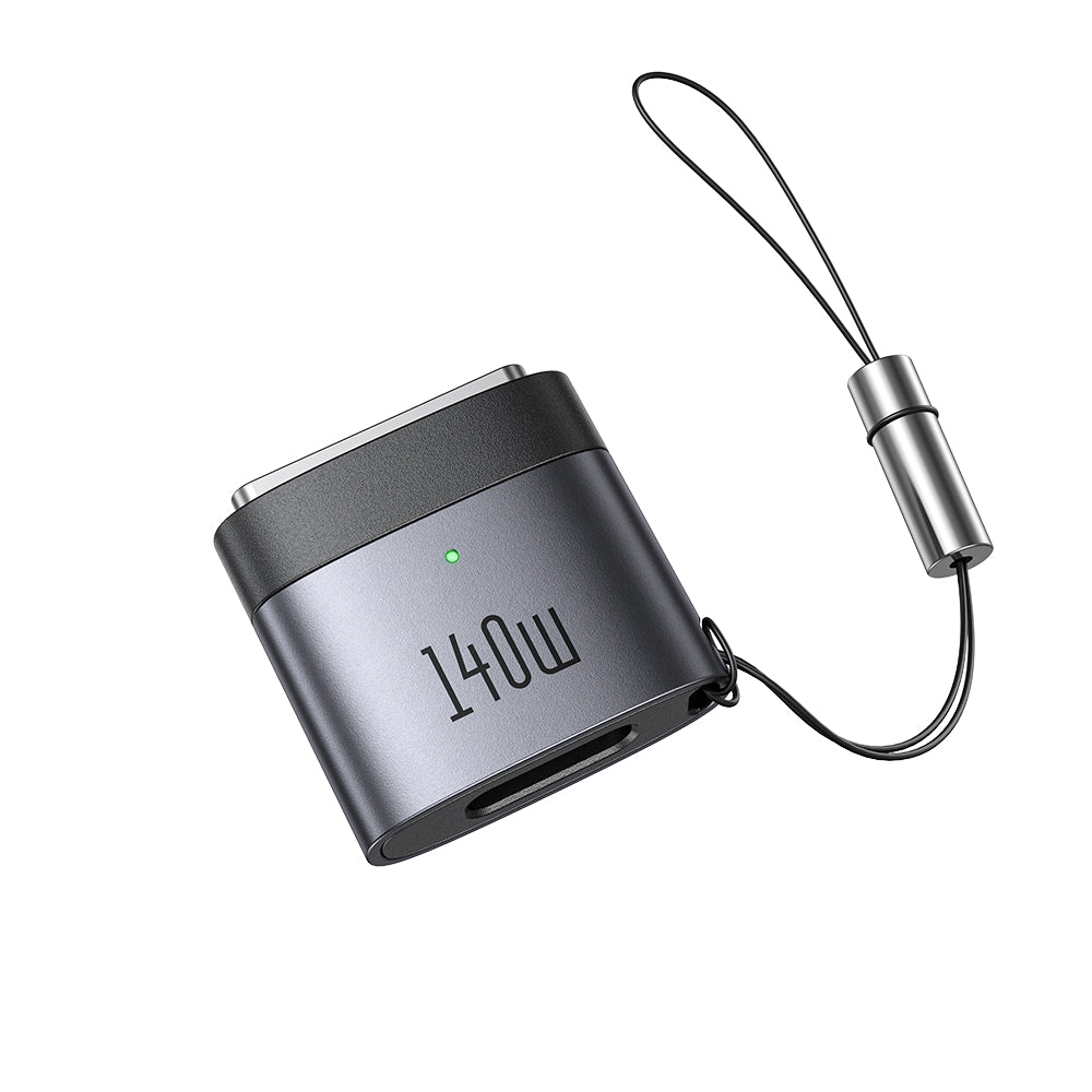 Mcdodo - OTG Adapter (OT-6850) - Type-C to MagSafe 3, 140W, Aluminum Alloy, LED Indicator, for MacBook Air/Pro - Black
