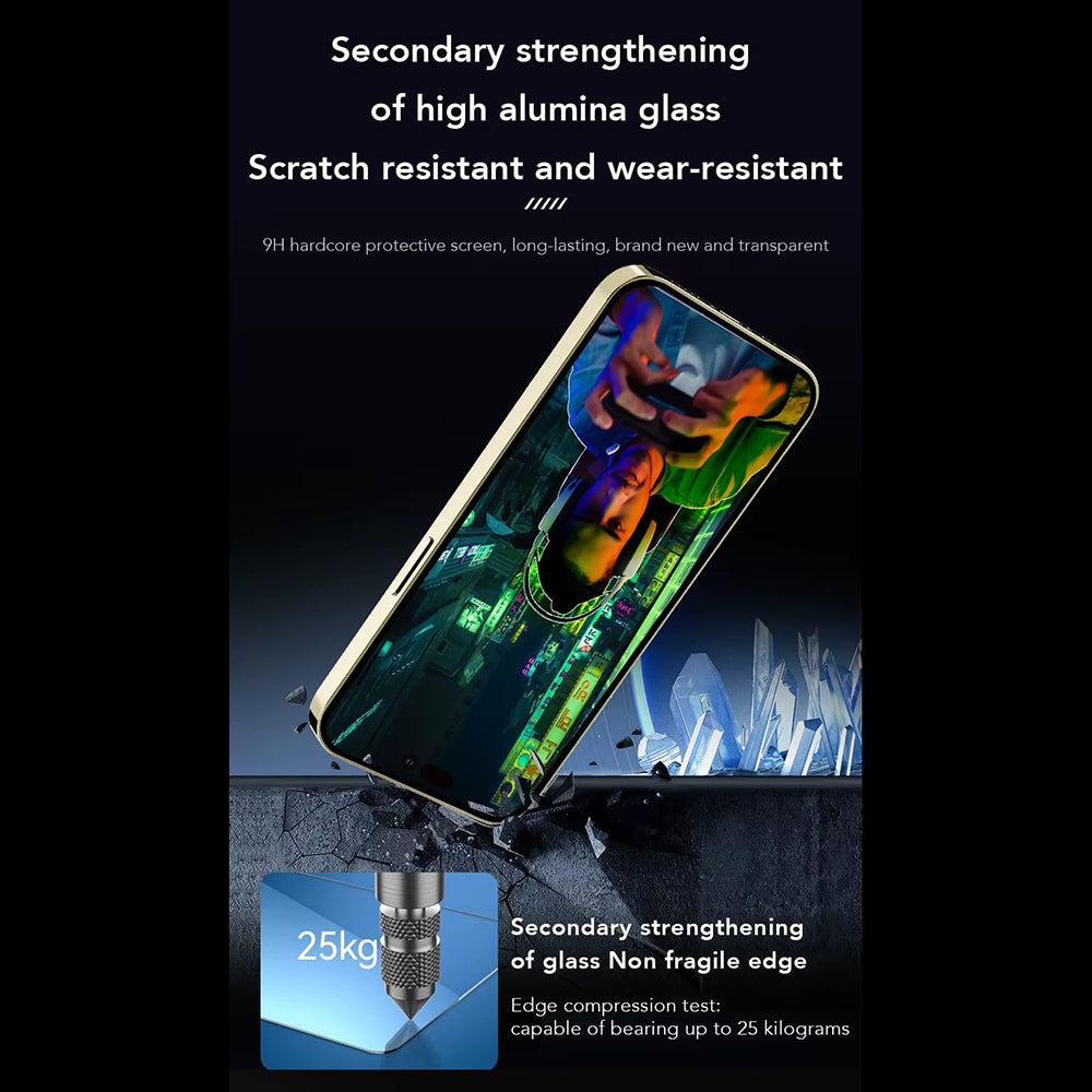 ANANK - 2.5D Anti-fingerprint Screen Protector - iPhone 15 - Black