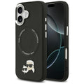 Karl Lagerfeld - Leather K&C Pins MagSafe (KLHMP17SPSMLRKCK) - iPhone 17 - Black
