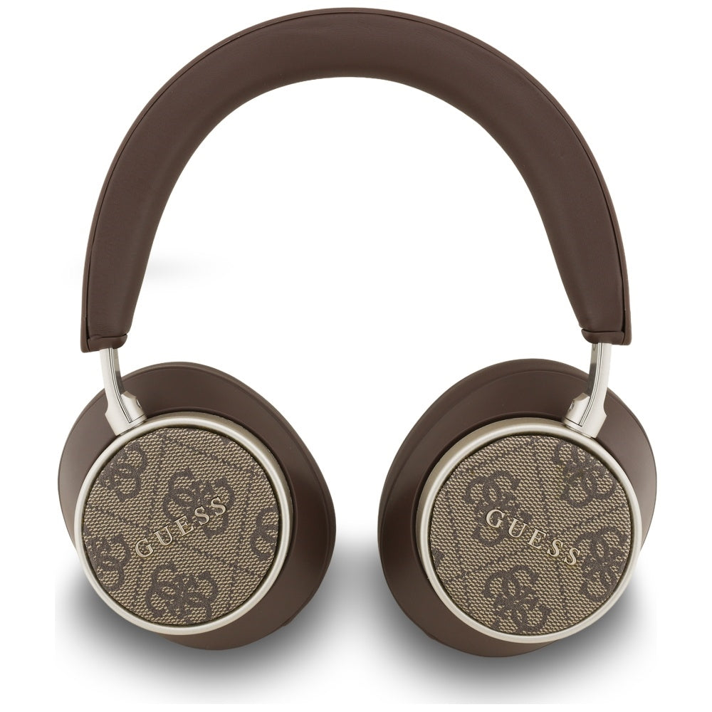 Guess Casti Guess Wireless 4G Classic Logo (GUBHC15P4MRSCW), Bluetooth, ANC, On-ear, Eco Leather, Maro – imagine 2