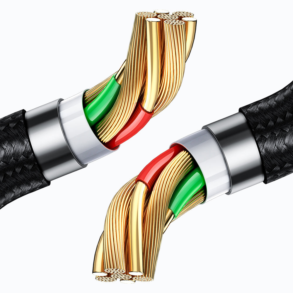 Mcdodo - Data Cable (CA-1070) - USB 2.0 to Micro-USB, with Digital Display, Nylon Braided, Aluminum Alloy, 3A, 1.2m - Bl