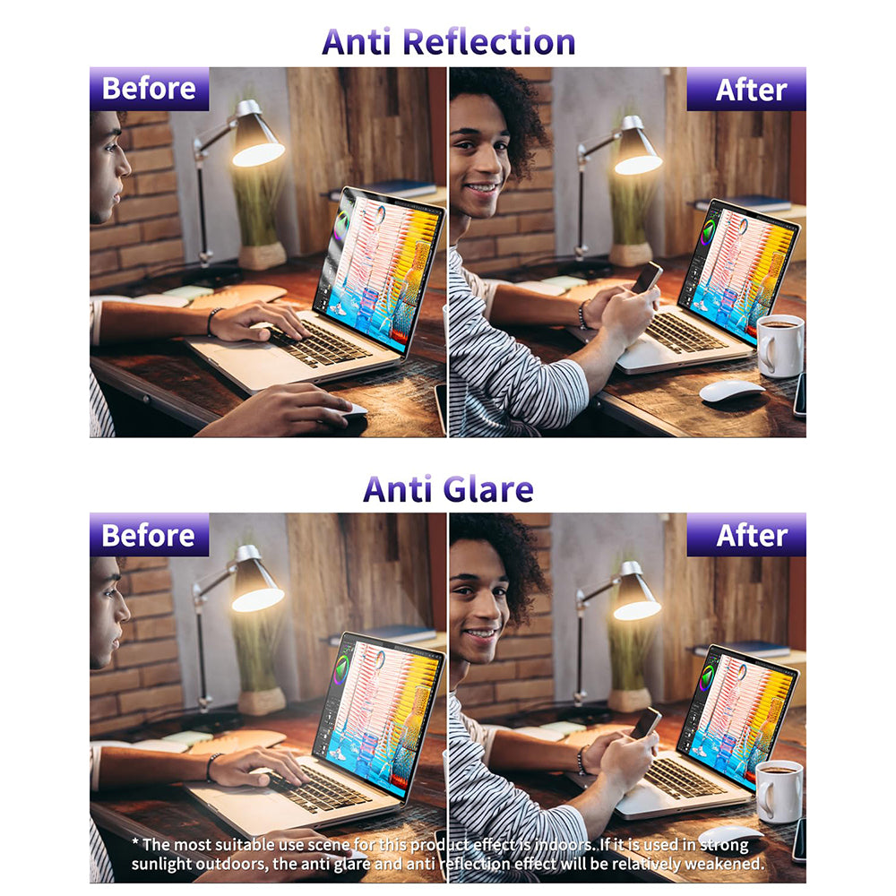 TechSuit Husa de protectie MacBook Techsuit VisionProX Anti-Blue Light compatibil cu Laptop 15.6" 16:9 (345 x 194mm), Tr