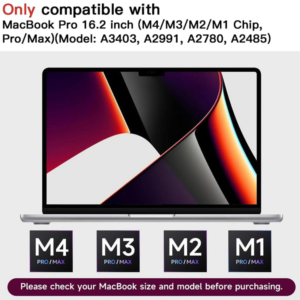 TechSuit Husa de protectie MacBook Techsuit VisionProX Anti-Blue Light compatibil cu MacBook Pro 16" (2024 / 2026), Tran