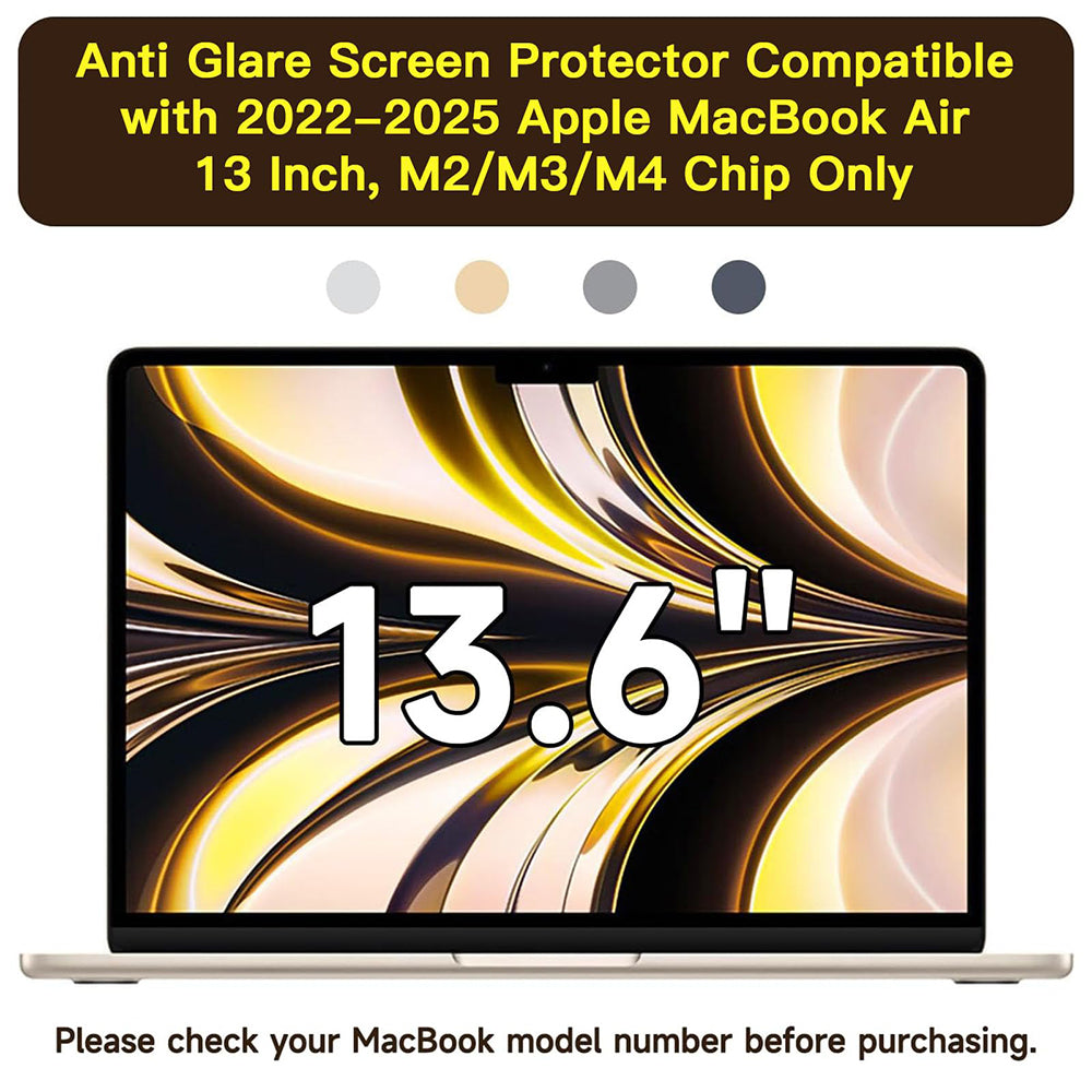 Techsuit - VisionProX Anti-Blue Light - MacBook Air 13" 2024 - Matte Clear