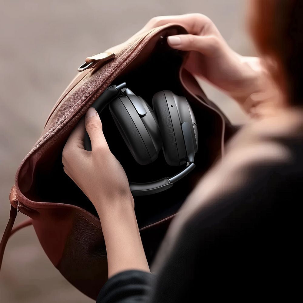 Mcdodo - Wireless Headphones T02 Series (HP-1420) - On-Ear, Bluetooth V5.4, 500mAh, ANC Noise Cancelling - Black