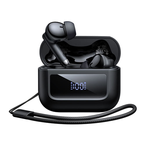 Mcdodo - Wireless Earbuds B04 Series (HP-3290) - Bluetooth V5.3, IPX4, True Wireless, Digital Display, with Lanyard - Bl