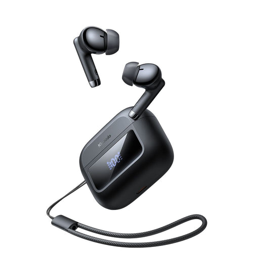 Mcdodo - Wireless Earbuds B04 Series (HP-3290) - Bluetooth V5.3, IPX4, True Wireless, Digital Display, with Lanyard - Bl