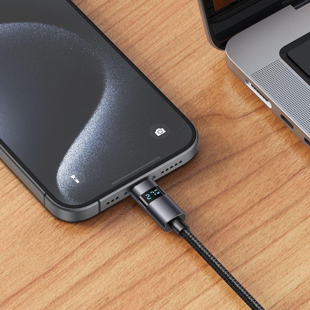 Mcdodo - Data Cable (CA-5610) - USB-C to USB-C, LED Display, 100W, Fast Charging, 1.2m - Black
