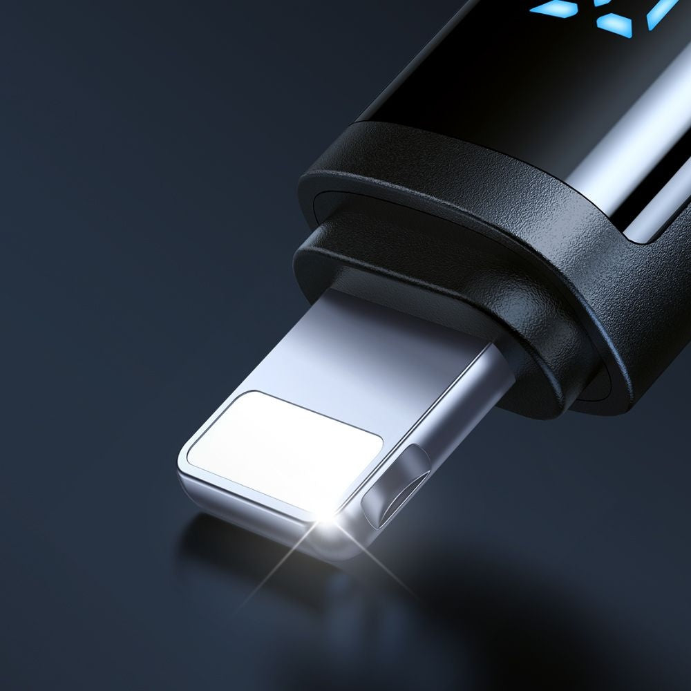 Mcdodo - Data Cable BAT Series (CA-5000) - USB-A to Lightning, Digital Display, 1.2m - Black