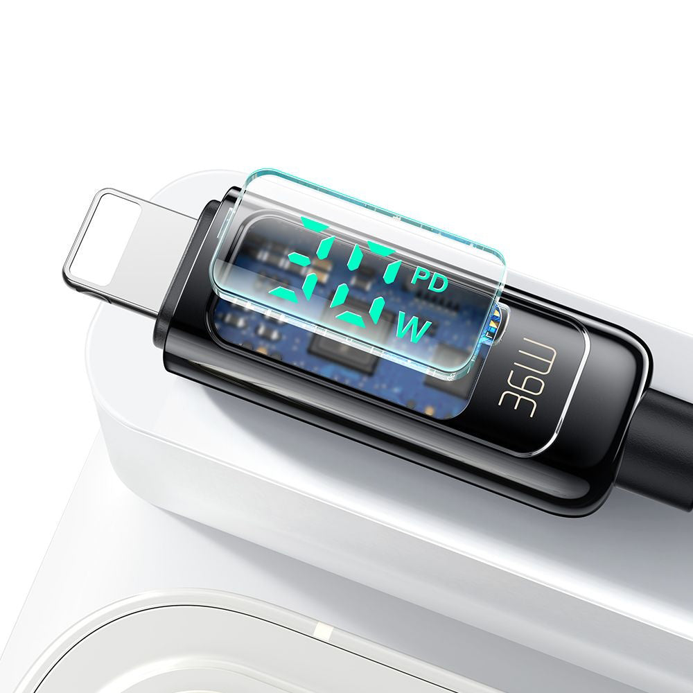 Mcdodo - Data Cable (CA-8810) - USB-C to Lightning, 36W, Digital Display, 1.2m - Black