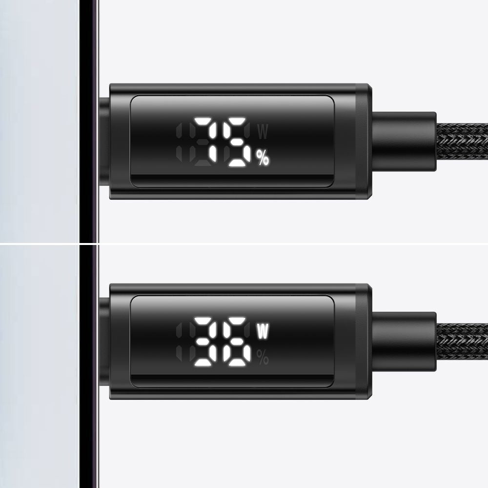 Mcdodo - Data Cable (CA-7970) - USB-A to Lightning, Dual LED Display, 3A, 1.2m - Black