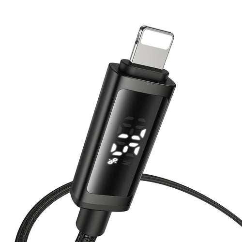 Mcdodo - Data Cable (CA-7990) - USB-C to Lightning, Dual LED Display, 36W, Fast Charging, 1.2m - Black