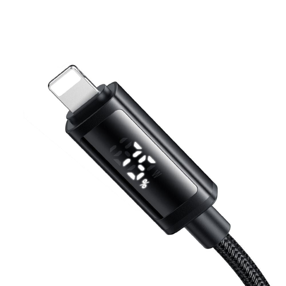 Mcdodo - Data Cable (CA-7990) - USB-C to Lightning, Dual LED Display, 36W, Fast Charging, 1.2m - Black
