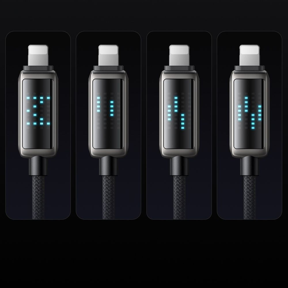 Mcdodo - Data Cable (CA-5250) - USB-A to Lightning, LED Display, 1.2m - Black