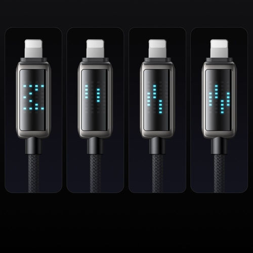 Mcdodo - Data Cable (CA-5250) - USB-A to Lightning, LED Display, 1.2m - Black