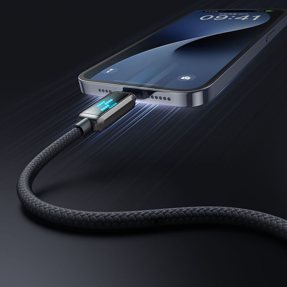 Mcdodo - Data Cable (CA-5250) - USB-A to Lightning, LED Display, 1.2m - Black