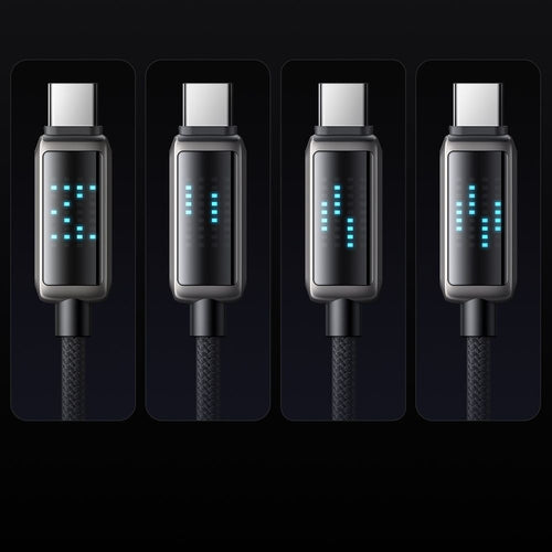 Mcdodo - Data Cable (CA-2350) - USB-C to USB-A, 6A, LED Display, 1.2m - Black