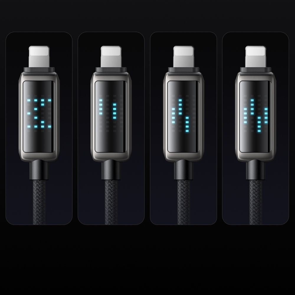 Mcdodo - Data Cable (CA-2630) - USB-C to Lightning, 36W, LED Display, PD Fast Charging, 1.2m - Black