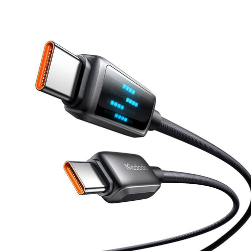 Mcdodo - Data Cable (CA-4250) - USB-C to USB-C, 100W, LED Display, PD Fast Charging, 1.2m - Black