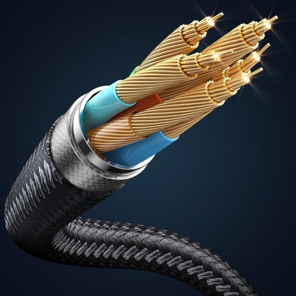 Mcdodo - Data Cable (CA-3620) - USB-A to Lightning, 3A, Digital Display, Auto Power Off, Transparent Design, 1.2m - Blac