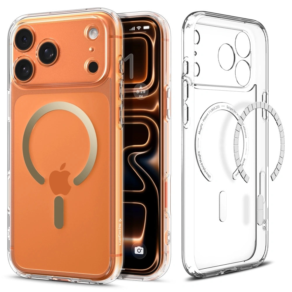 Spigen - Ultra Hybrid MagSafe (ACS10284) - iPhone 17 Pro Max - Clear/Gold