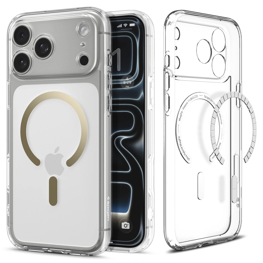 Spigen - Ultra Hybrid MagSafe (ACS10348) - iPhone 17 Pro - Clear/Gold