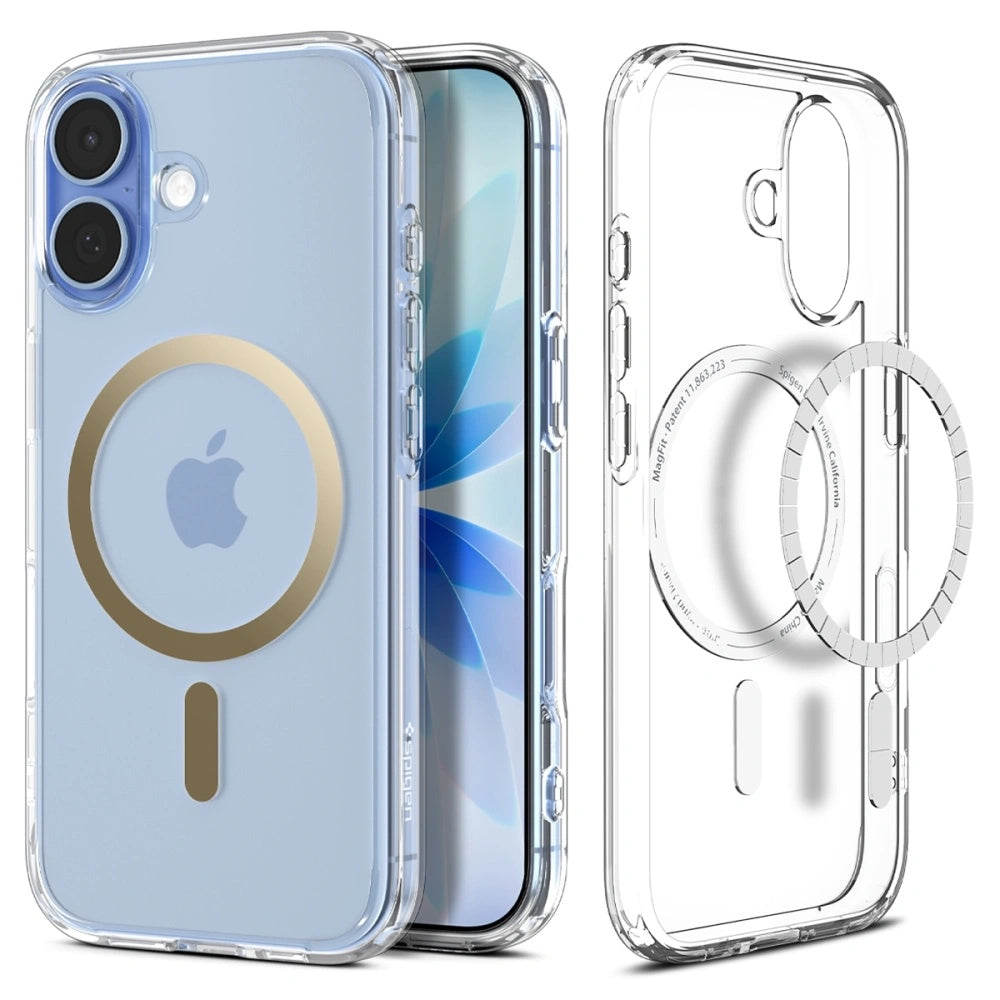 Spigen - Ultra Hybrid MagSafe (ACS10382) - iPhone 17 - Clear/Gold