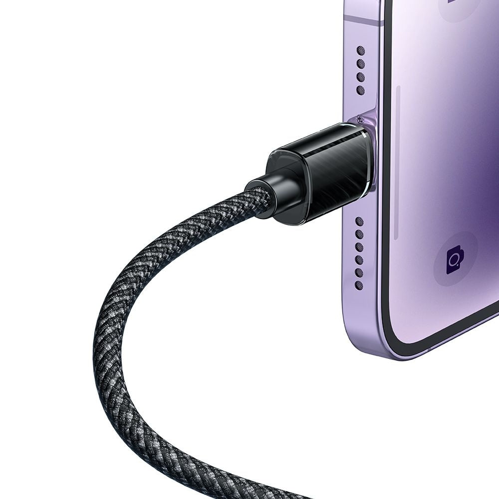 Mcdodo - Data Cable (CA-3640) - USB to Lightning, Transparent Design, 3A, 1.2m - Black
