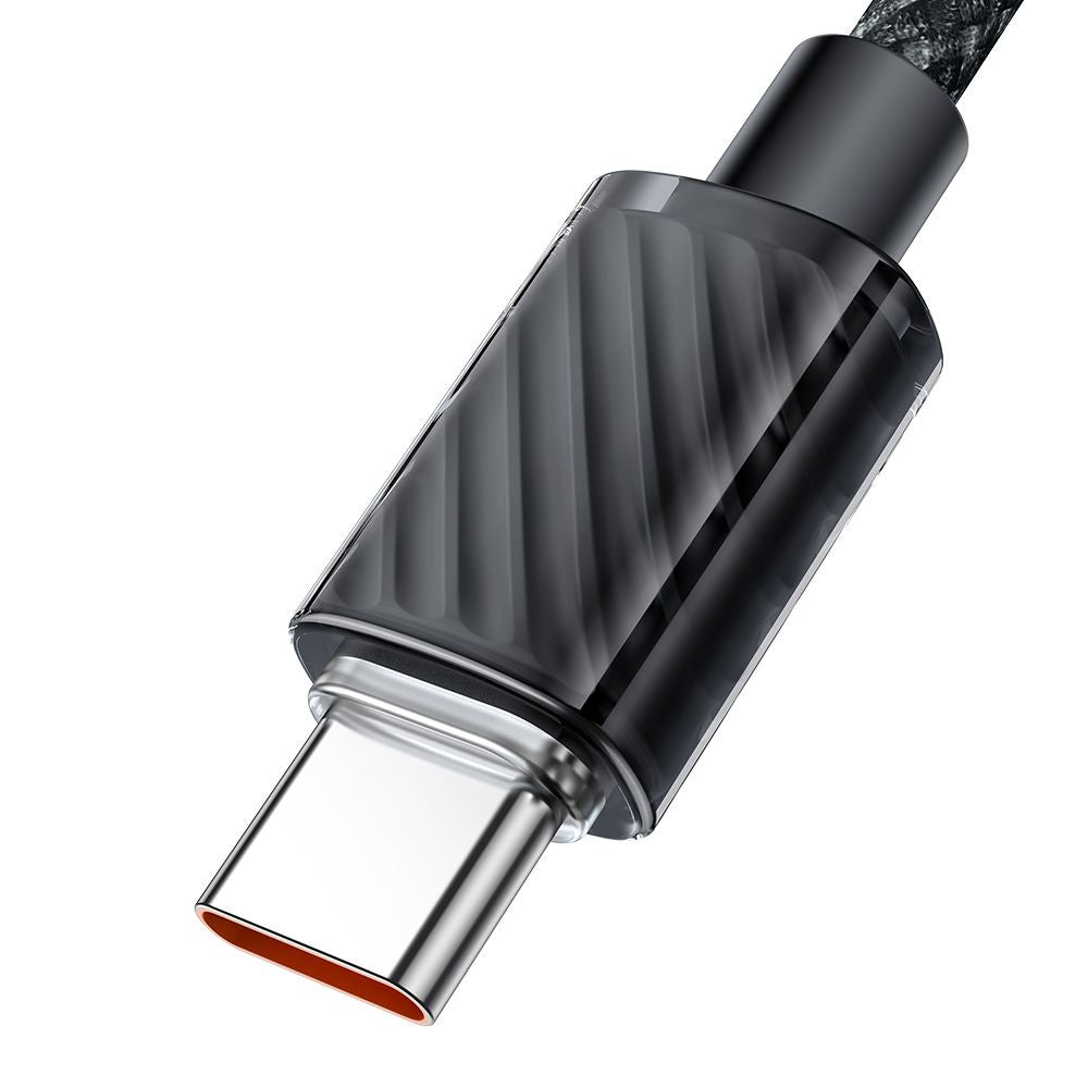 Mcdodo - Data Cable (CA-3650) - Type-C to USB-A, Transparent Design, 100W, 1.2m - Black