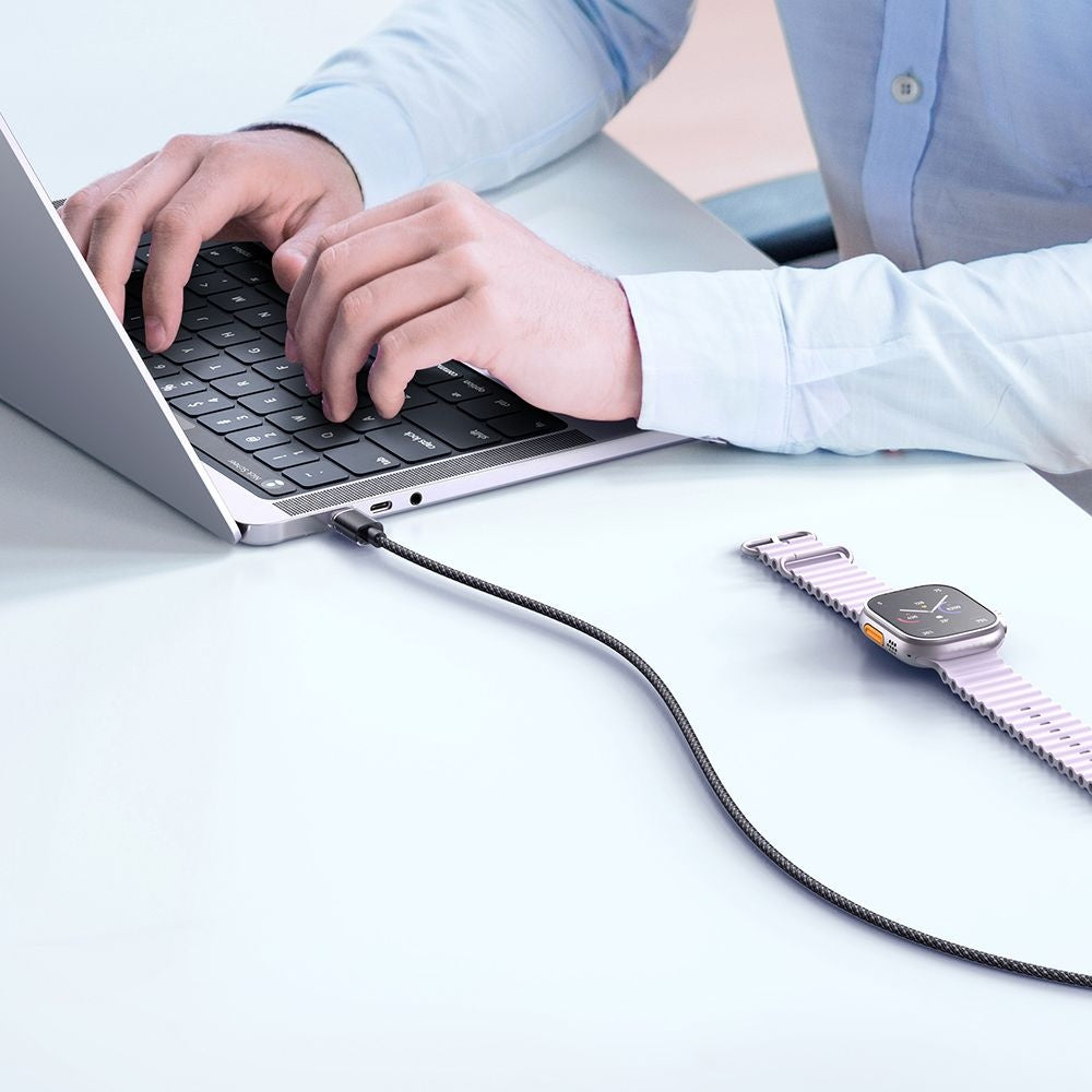 Mcdodo - Data Cable (CA-3670) - Type-C to Type-C, Transparent Design, 100W, 5A, 1.2m - Black