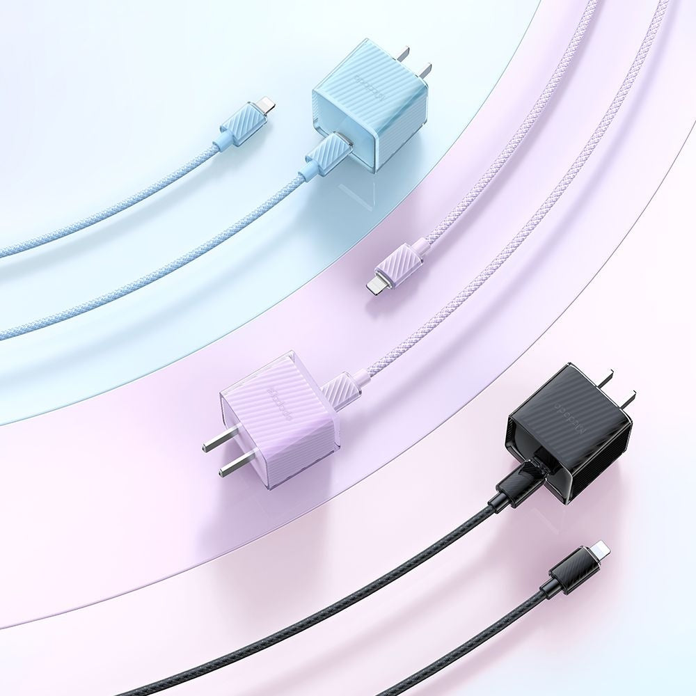 Mcdodo - Data Cable (CA-3660) - Type-C to Lightning, Transparent Design, 36W, 1.2m - Black