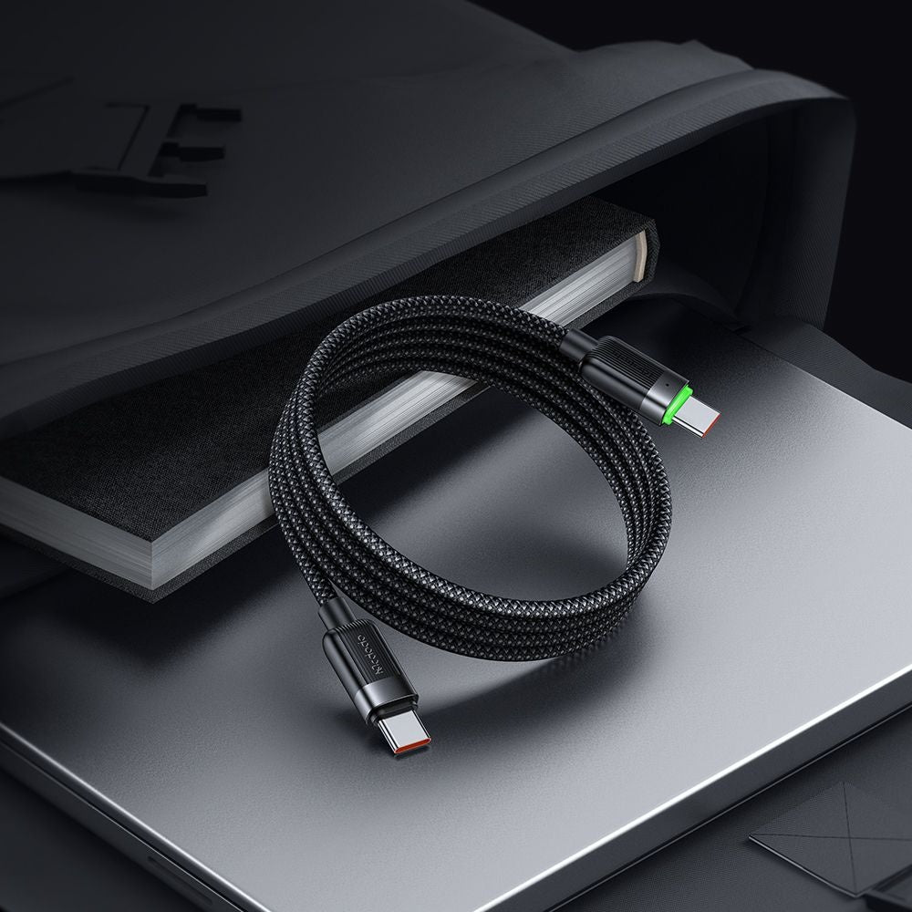 Mcdodo - Data Cable Self-Winding Series (CA-2000) - USB-C to USB-C, 60W, Fast Charging, 1.2m - Black