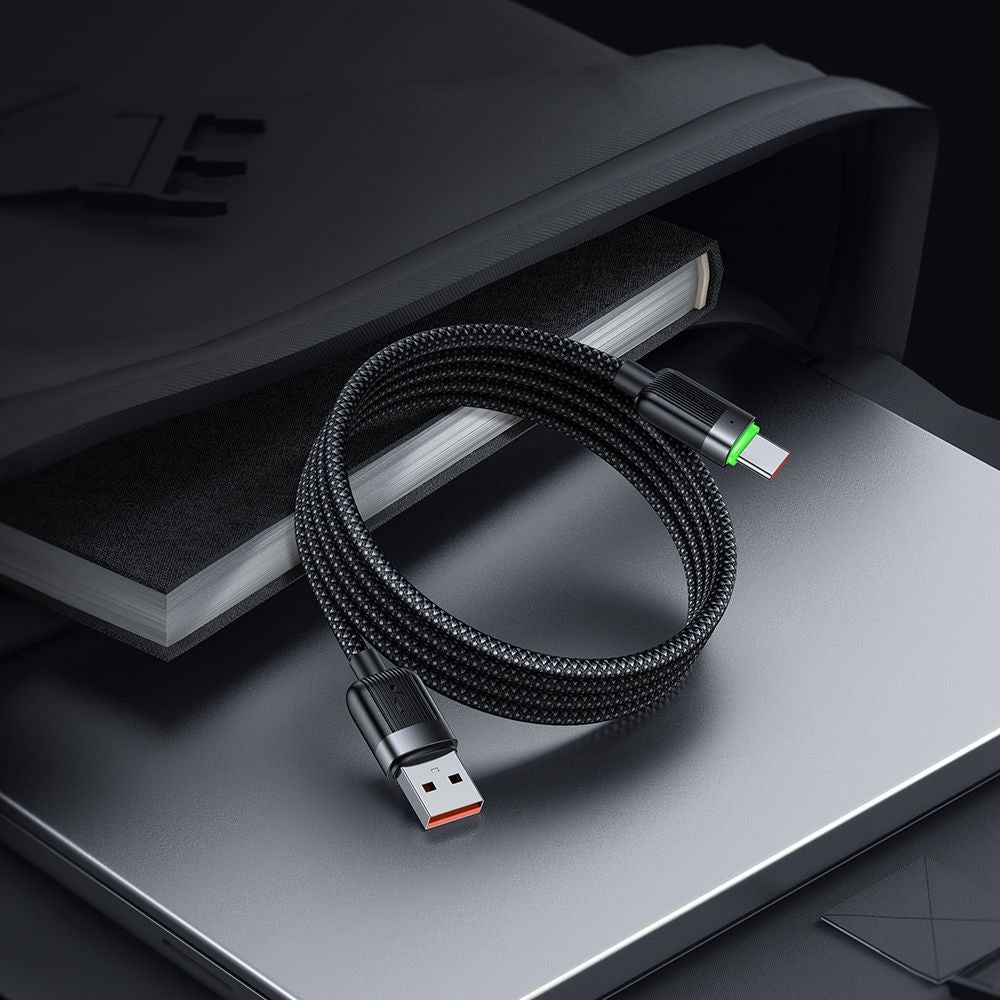 Mcdodo - Data Cable Self-Winding Series (CA-5650) - USB-A to USB-C, 6A, 1.2m - Black
