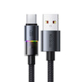 Mcdodo - Data Cable (CA-8180) - with 7 Colorful Lights, USB-A to USB-C, 6A, 1.2m - Black
