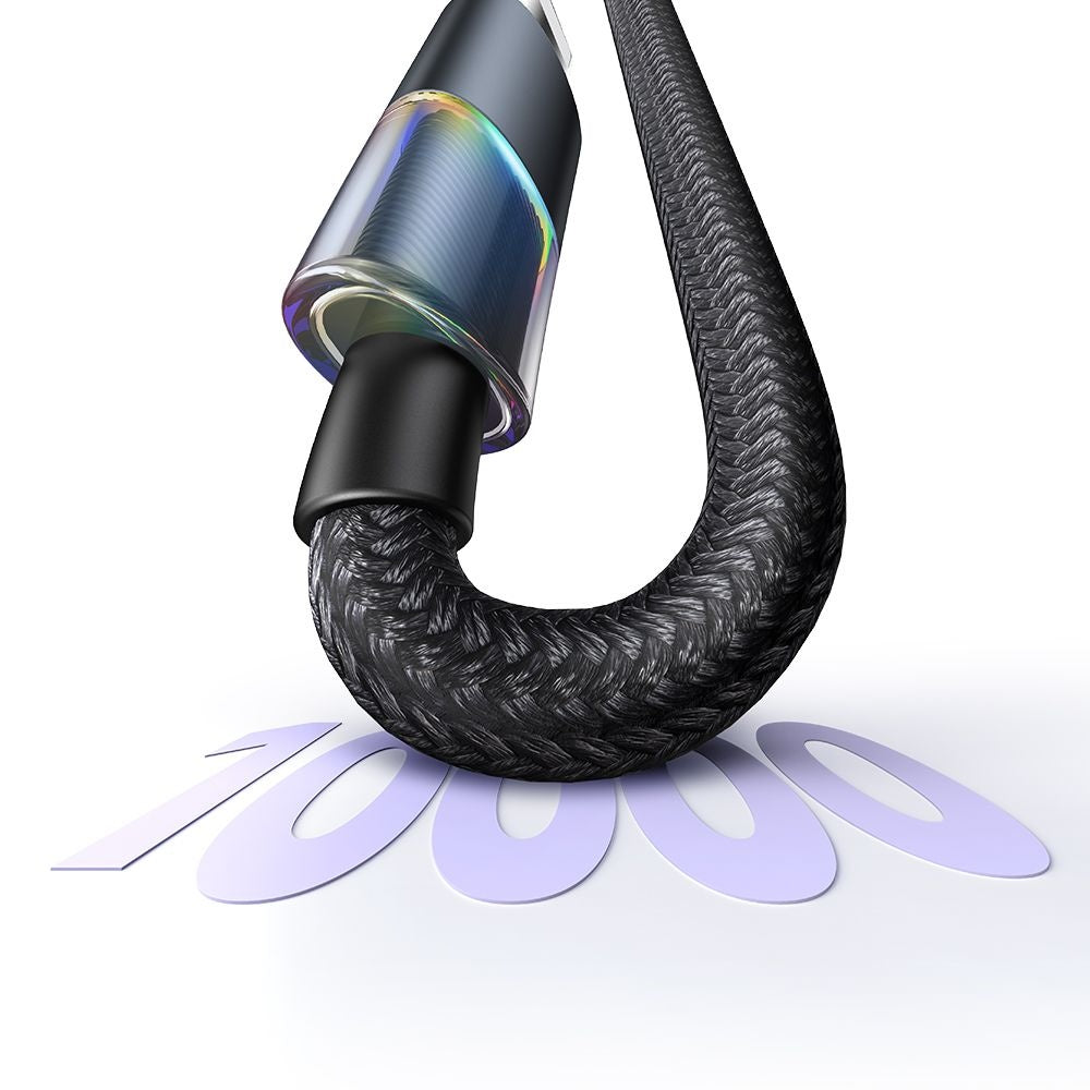 Mcdodo - Data Cable (CA-8190) - with 7 Colorful Lights, USB-C to Lightning, 36W, 3A, 1.2m - Black