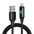 Mcdodo - Data Cable (CA-1070) - USB 2.0 to Micro-USB, with Digital Display, Nylon Braided, Aluminum Alloy, 3A, 1.2m - Bl