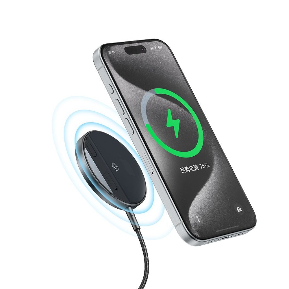 Mcdodo - Wireless Charger (CH-5490) - Magnetic, for iPhone, 15W, 1m - Black