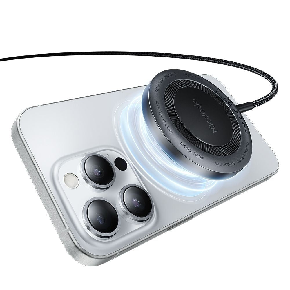 Mcdodo - Wireless Charger (CH-5490) - Magnetic, for iPhone, 15W, 1m - Black
